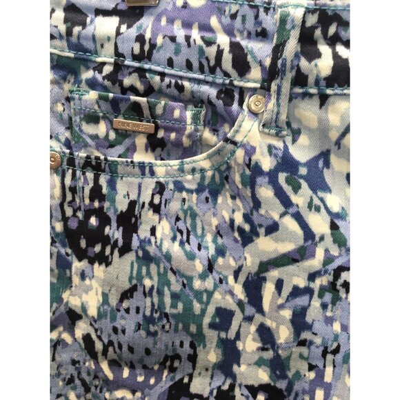 Nine West Chrystie Capri Pants Size 8 Blue Casual Summer Cropped Jeans - Picture 9 of 15